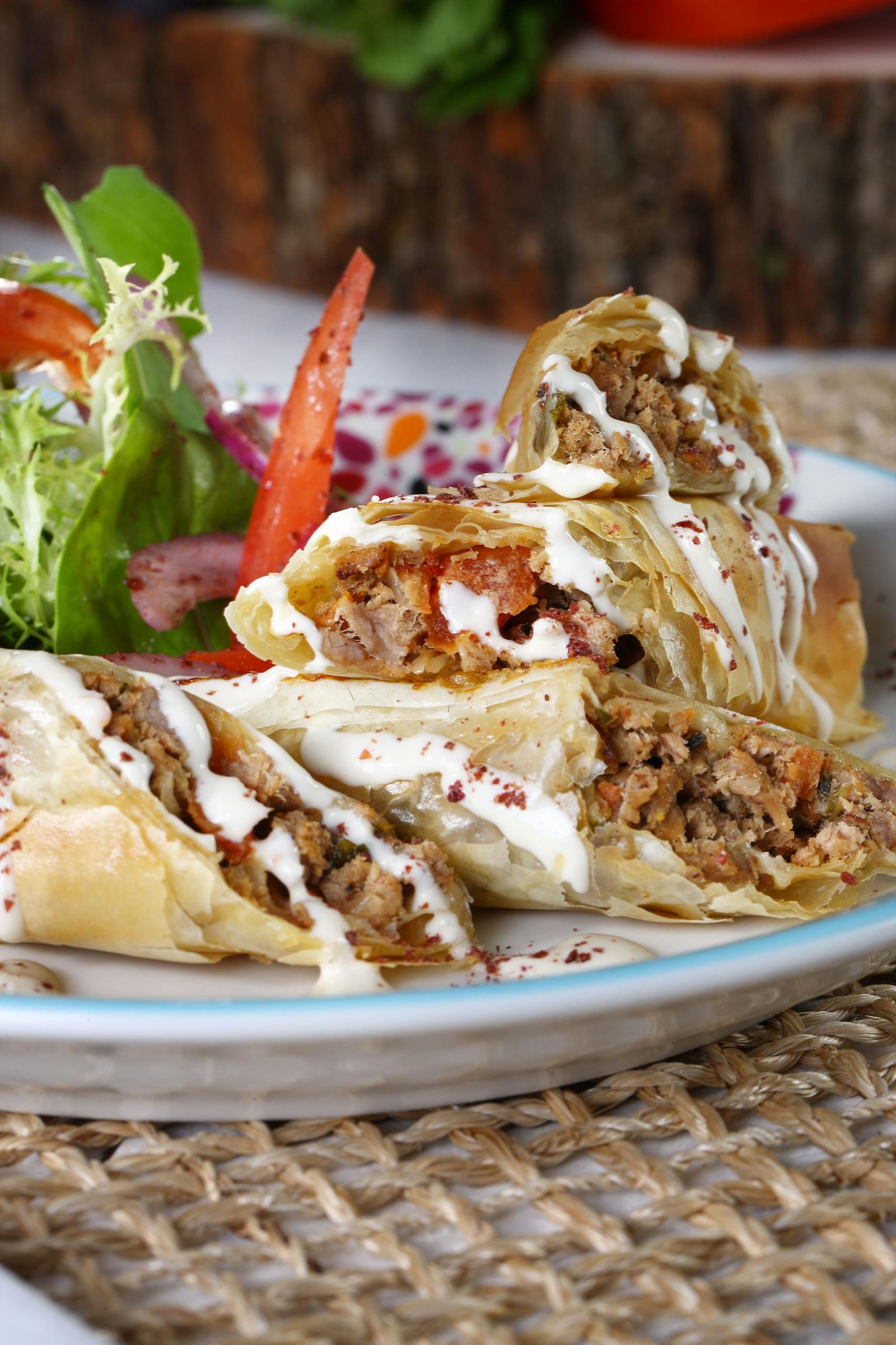 Turkey Travel Guide: Timeless Beauty Across Two Continents 12 Appetizing Turkish börek with salad, perfect for a savory meal.