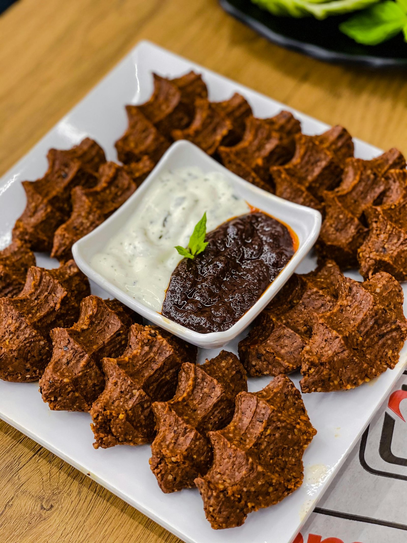 Turkey Travel Guide: Timeless Beauty Across Two Continents 13 Tantalizing platter of spicy çiğ köfte with yogurt and red pepper dips for a flavorful snack.