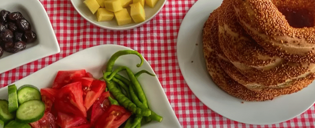 Turkish Street food Simit