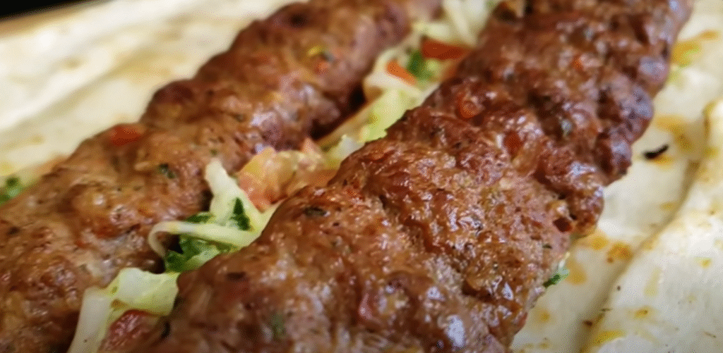 Turkish food adana kabab