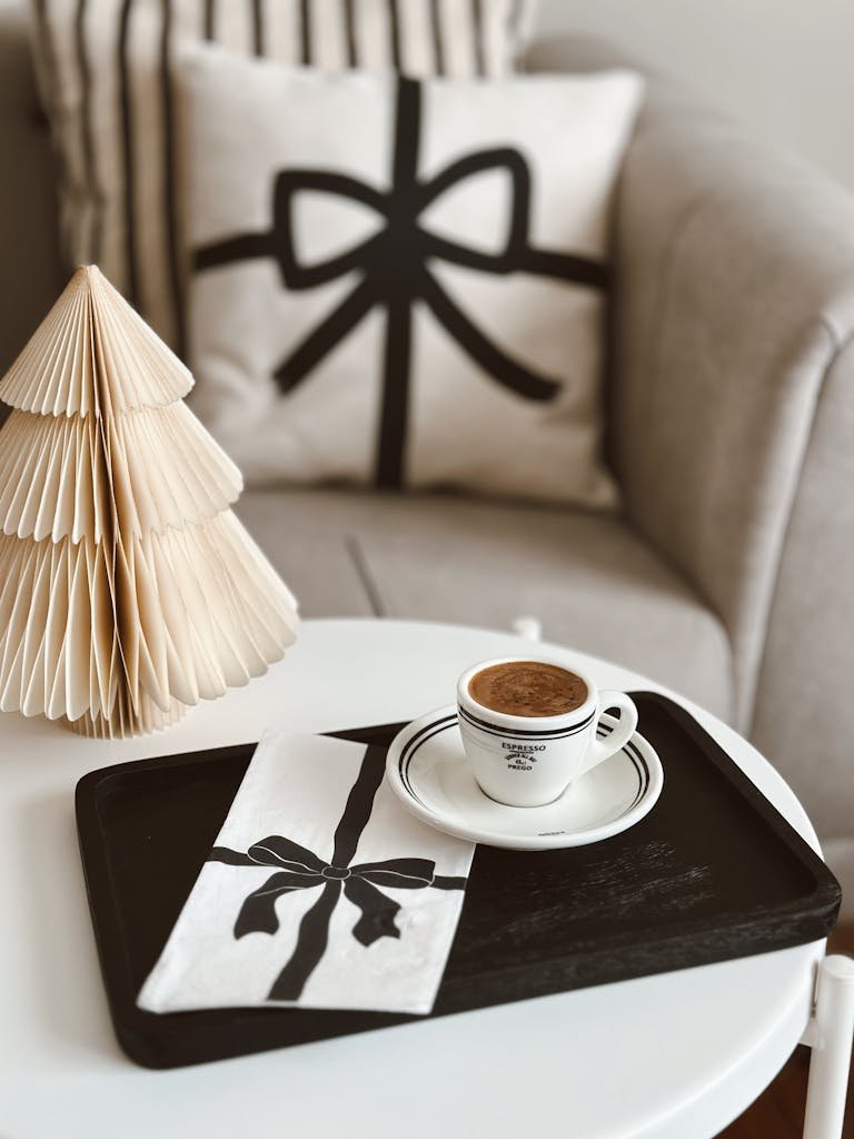 45 Unique Things to Do in Edinburgh: Hidden Spots & Must-See Attractions 10 A warm, inviting coffee setup with festive decor, ideal for winter holidays.