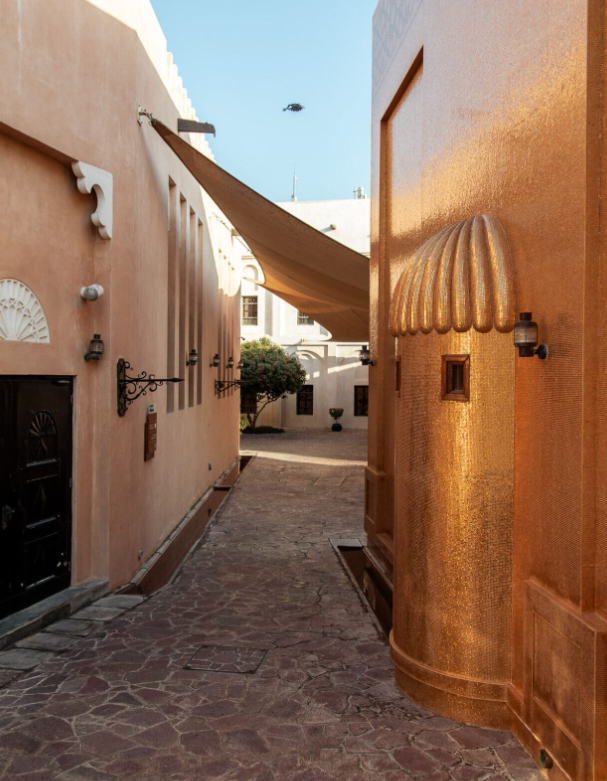 A beautiful narrow street in Doha