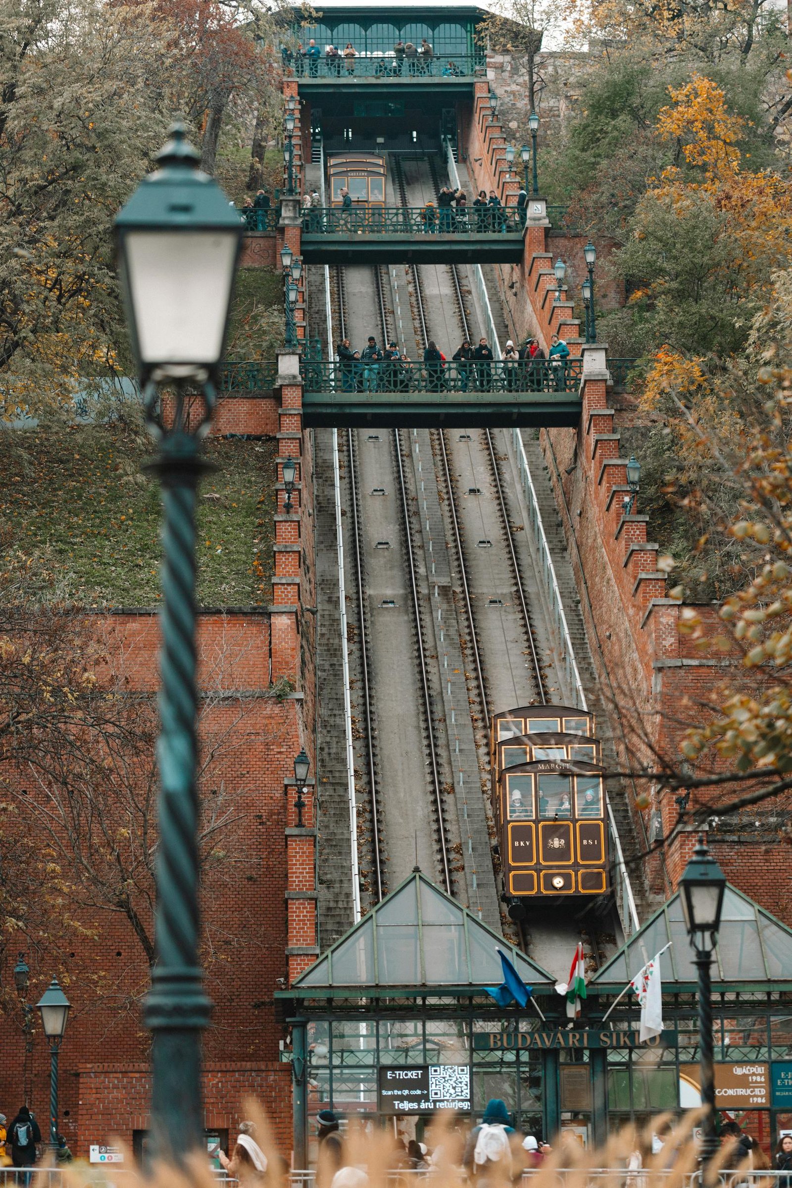20 Best Things to Do in Budapest, Hungary: An In-depth Travel Guide 9 A scenic view of Budapest's historic funicular railway, surrounded by autumn foliage.