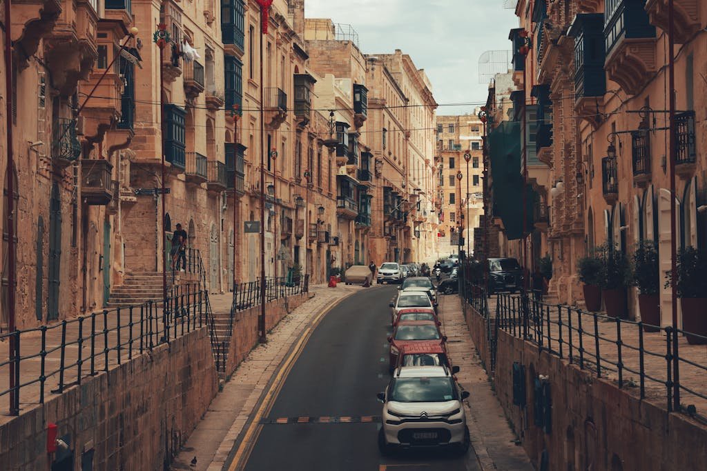 Discover the historic charm and architecture of Valletta's city streets.
