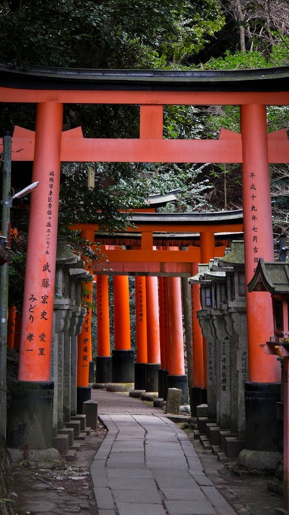 14 Best Things to Do in Kyoto, Japan + Travel Tips (2026) 3 Explore the tranquil walkway lined with iconic torii gates at Fushimi Inari-taisha Shrine in Kyoto, Japan.