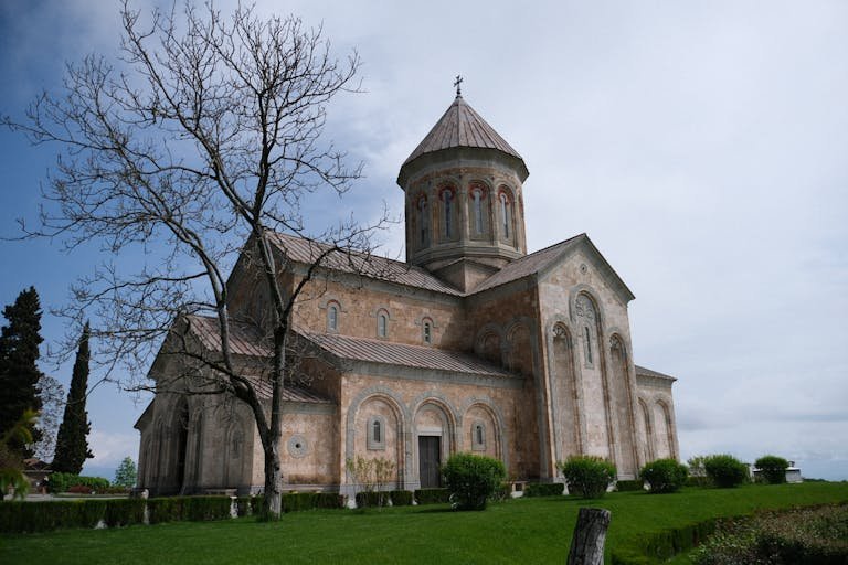 Historic Orthodox church in Telavi, Georgia. Perfect for architecture and travel themes.