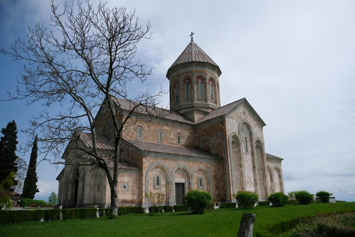 Historic Orthodox church in Telavi, Georgia. Perfect for architecture and travel themes.