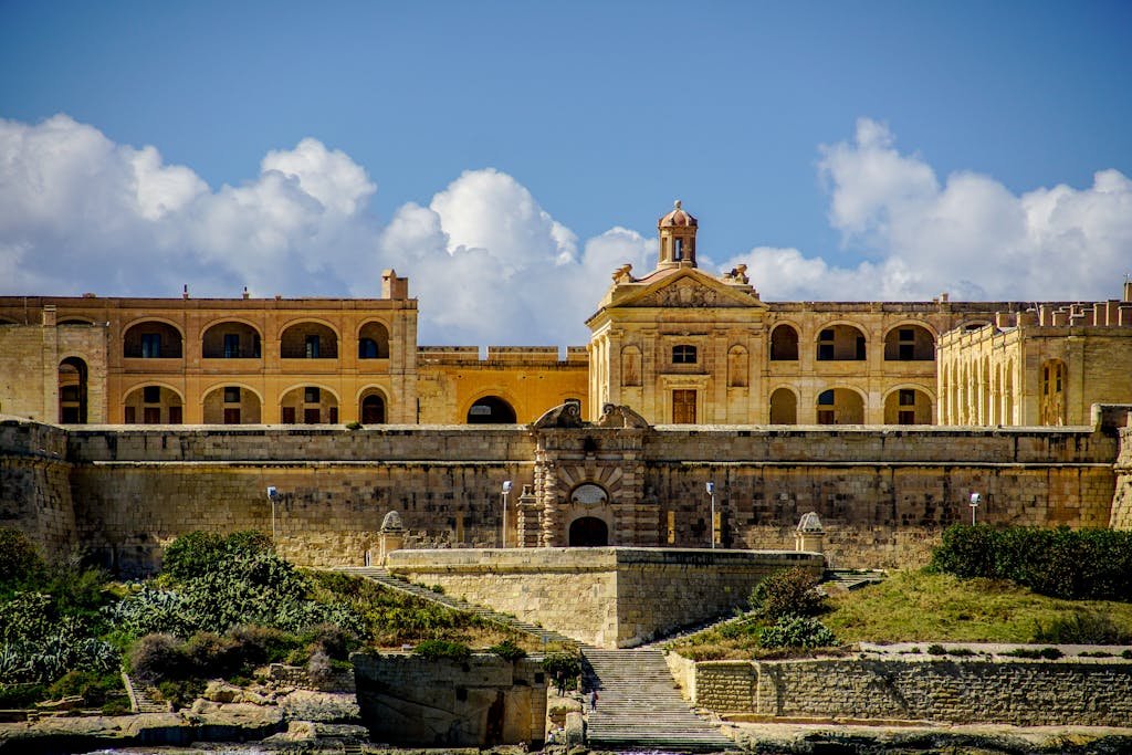 Is Malta Expensive? My Malta Budget Breakdown 2026 9 Stunning view of Fort Manoel in Gzira, showcasing 18th-century architecture.