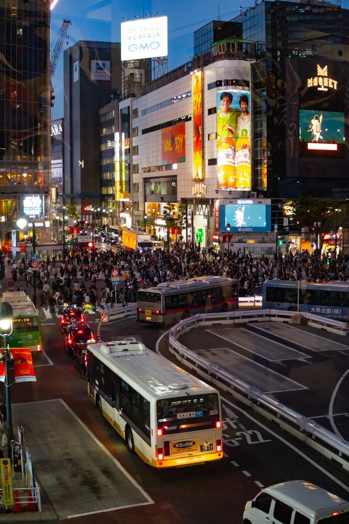 19 Best Things to Do in Shibuya, Tokyo: Food, Shopping & Tips 10 Aerial view of Shibuya Crossing in Tokyo, vibrant crowds and city lights at dusk.