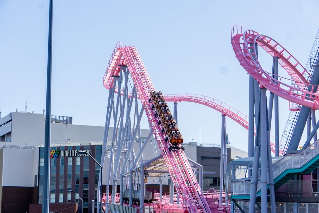 Universal Studios Japan: The Complete Guide for First-Time Visitors 7 Experience the excitement and thrill of a roller coaster ride at Yokohama's World Porters.