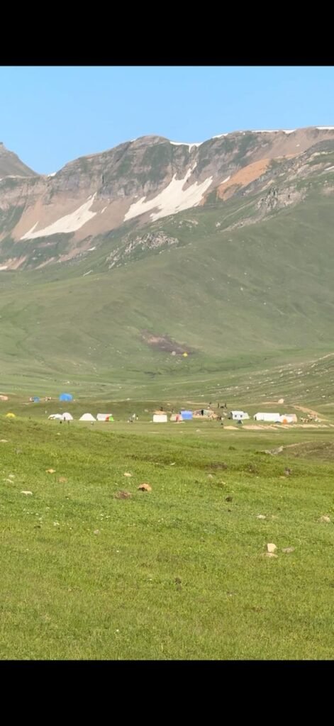 Camping tents at Mullah Ki Basti