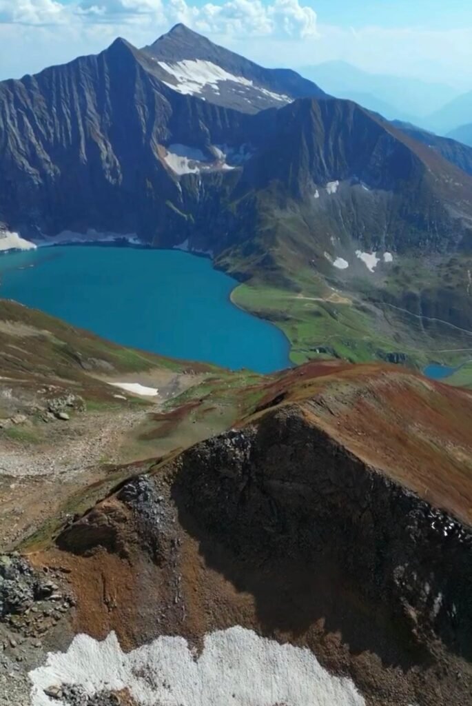 Ratti Gali Lake Trek: Azad Kashmir's magical lake in the Neelum Valley 18 Panoramic view of Ratti Gali Lake