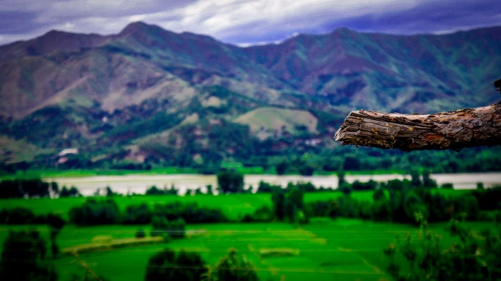 A breathtaking view of Kalam Valley's mountains and greenery, capturing nature's beauty.