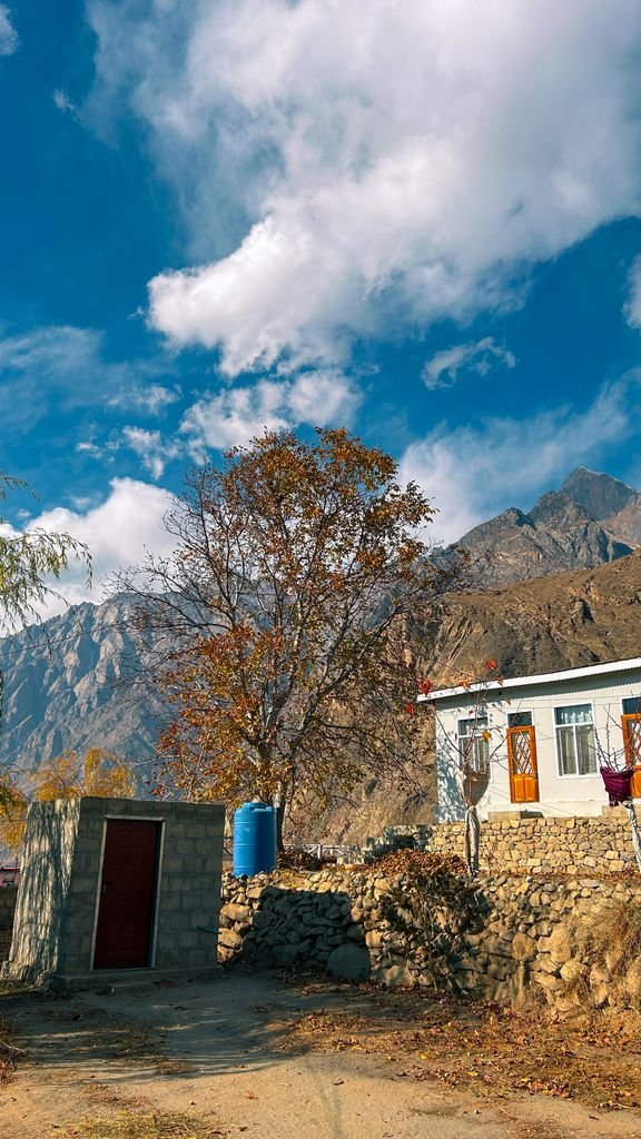 15 The Best Things to Do in Skardu for an Unforgettable Trip 11 Beautiful fall landscape with mountains and rural house in Gilgit, Pakistan.